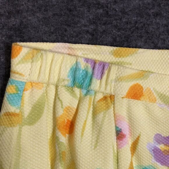 Floral Skirt Set Womens 12 Herbert Grossman by Cynthia Sobel VTG 2 Pc Suit S/SL - Picture 15 of 16